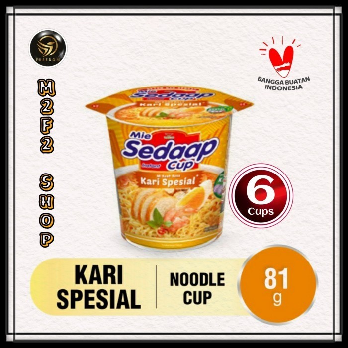 

E Sedaap Cup Instant Kuah Rasa Kari Spesial - 81 Gr (Harga 6 Cup)
