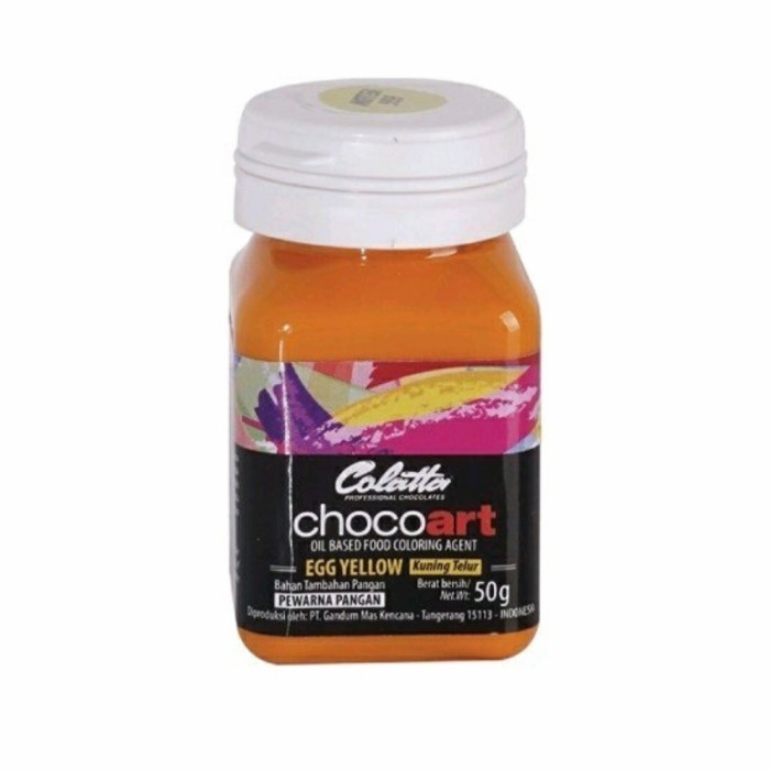 

[DIAJENG SHOP] Colatta Chocoart Egg Yellow Pewarna Makanan Choco Art 50 gr CUCI GUDANG