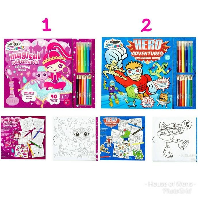 

Smiggle Colouring Book - Buku Gambar Smiggle Original