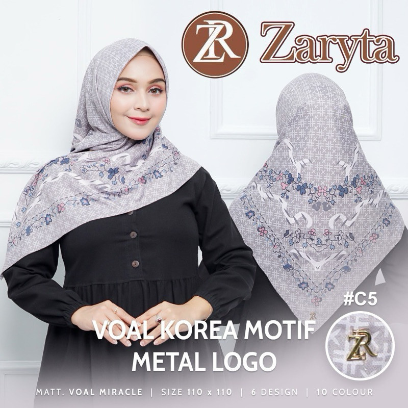 Promo Mega Sale 5.5 // PAKET HEMAT 6pcs jilbab motif ZARYTA logo ZR jilbab motif hijab motif