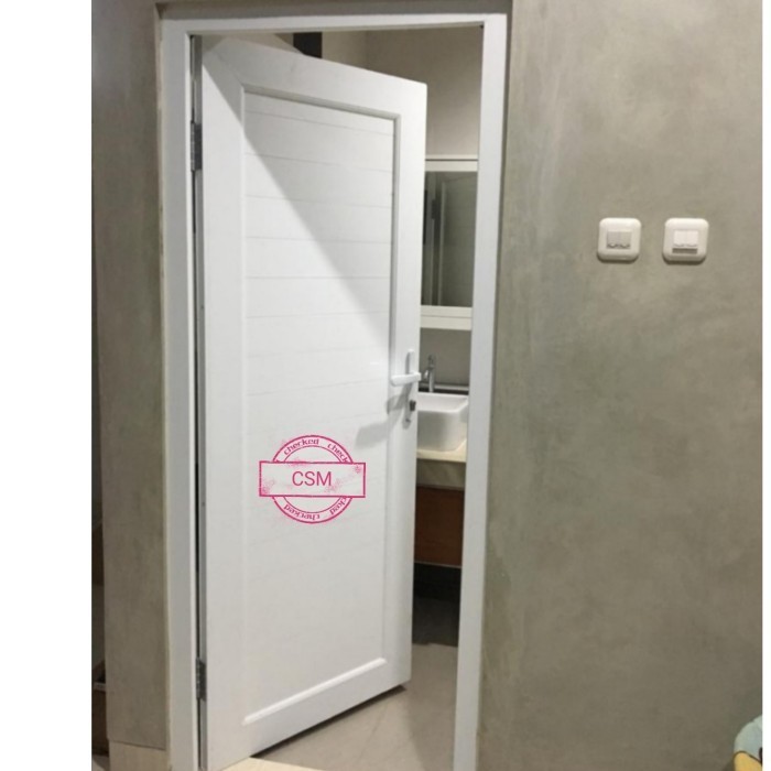 PINTU UPVC FULL PANEL PREMIUM QUALITY L.80CM X T.210CM(KNOB)