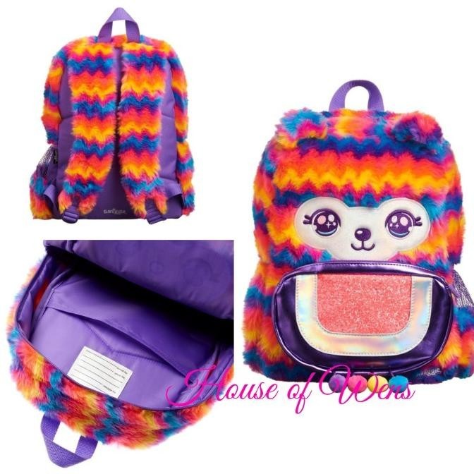 Trend Smiggle Fluffy Llama Junior Backpack Original - Tas Anak Stok Terbatas