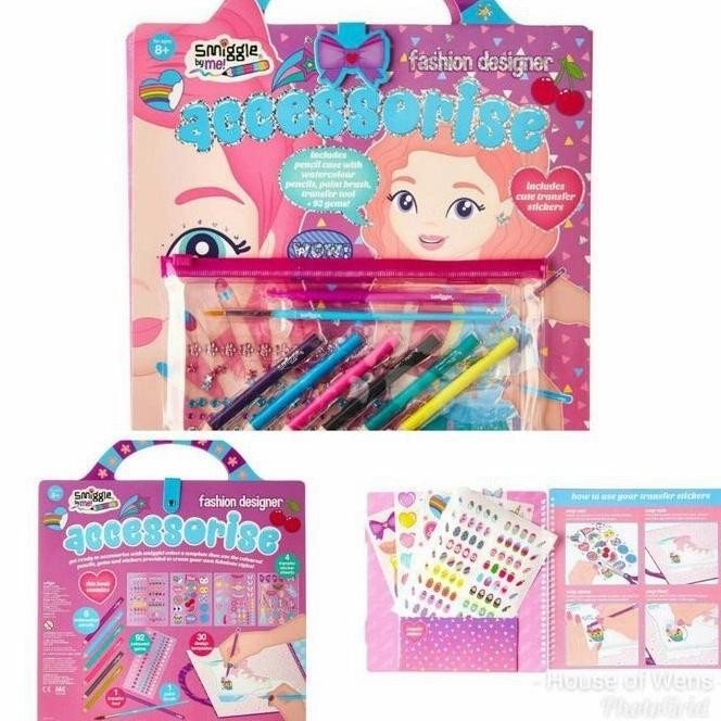 

Trend Smiggle Fashion Designer Enchanted Stencil Book - Buku Smiggle Limited Edition