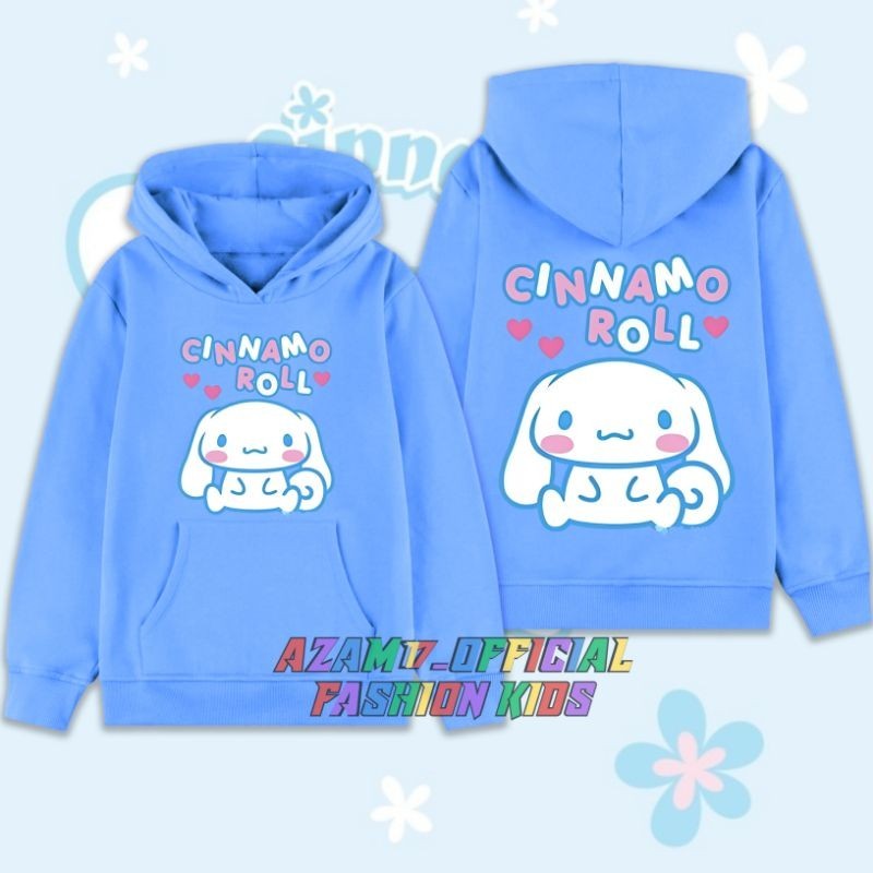 HOODIE JAKET ANAK CINNAMOROLL FREE NAMA JAKET SWEATER ANAK PEREMPUAN CINAMOROLL SANRIO