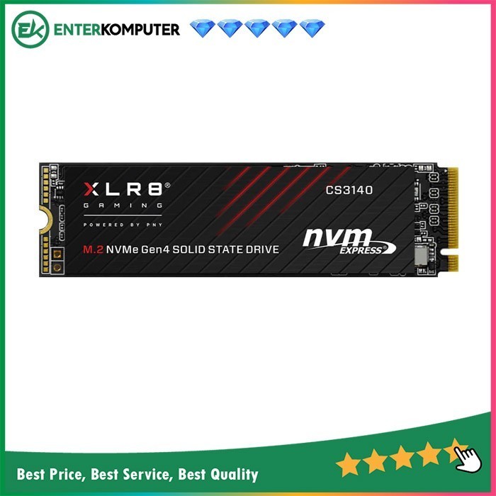 PNY XLR8 GAMING CS3140 M.2 2280 NVME PCIE GEN4X4 1TB / SSD M.2 1TB ORIGINAL BEST QUALITY