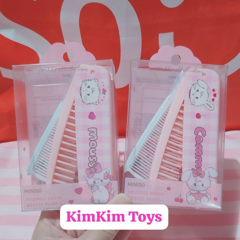 Hair Brush Mikko Original Miniso Sisir Lipat Cammy Mousse