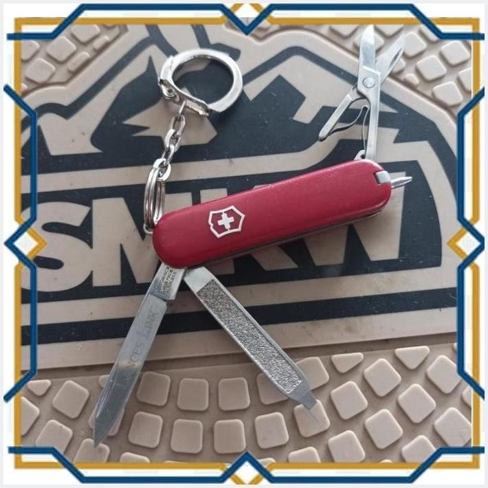 

[CLS] VINTAGE VICTORINOX SIGNATURE ORIGINAL KEYRING LANYARD 58MM BEKAS EDC