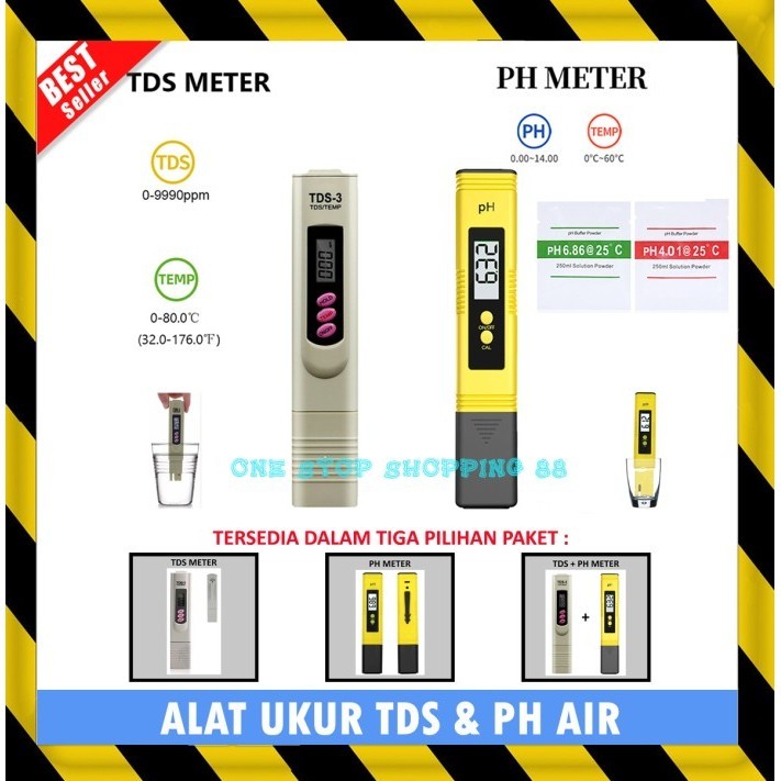 Terbaru Alat Ukur Pengukur Tds Ph Temperatur Meter Air Kolam Ikan Hydroponik Promo Terlaris