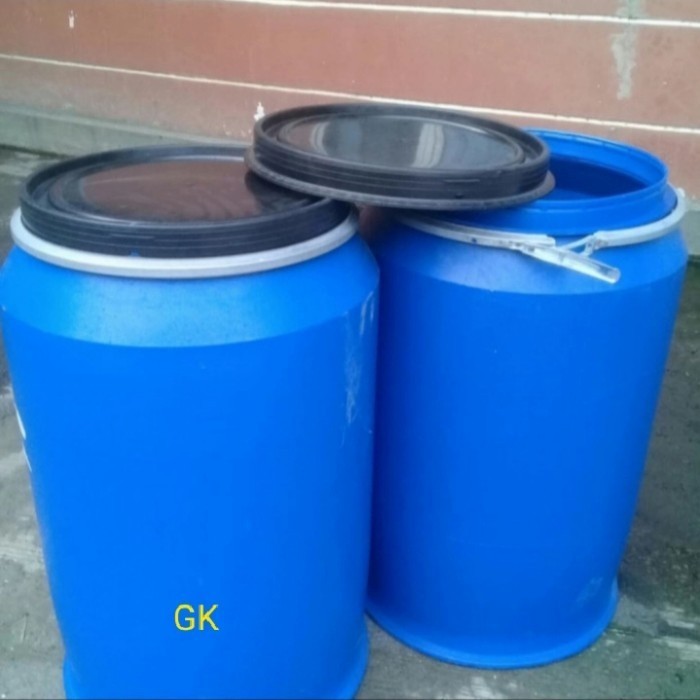 drum plastik 200 liter tutup lebar