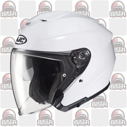 HJC I30 HALF FACE HELMET MATT BLACK - WHITE - BLACK - N GREY
