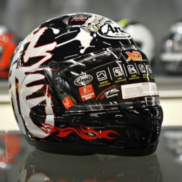 HELM FULL FACE ARAI XD DRAGON BLACK WHITE