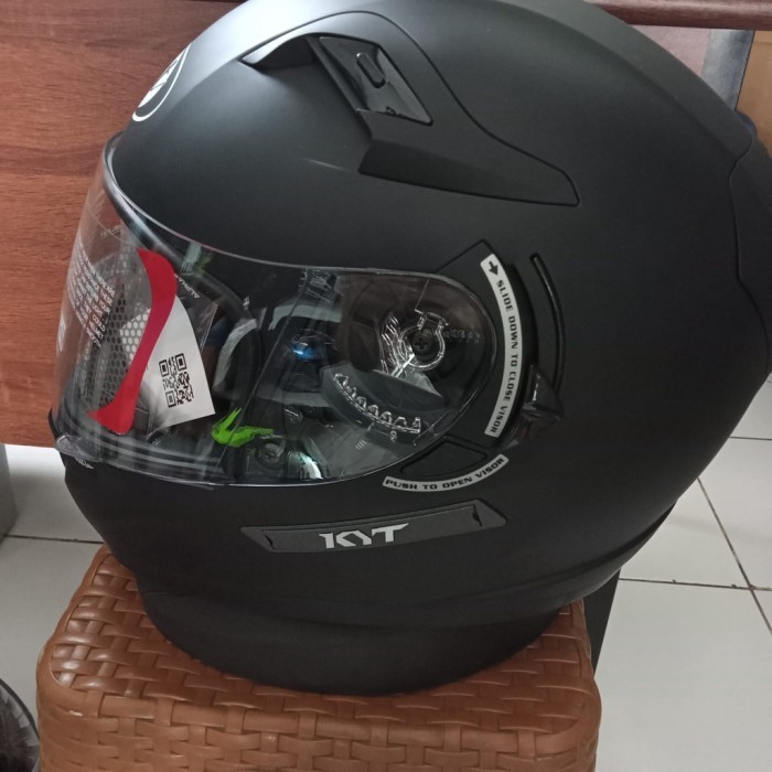 HELM KYT K2RIDER SOLID BLACK DOFF FULL FACE KYT K2 RIDER