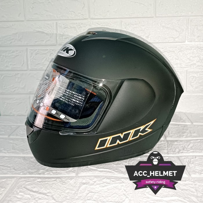 HELM FULL FACE INK CL MAX BLACK DOFF