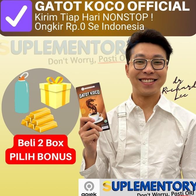 

Kopi Gatot Koco 1 Box isi 5 sachet Dr Hen Richard Lee asli Original