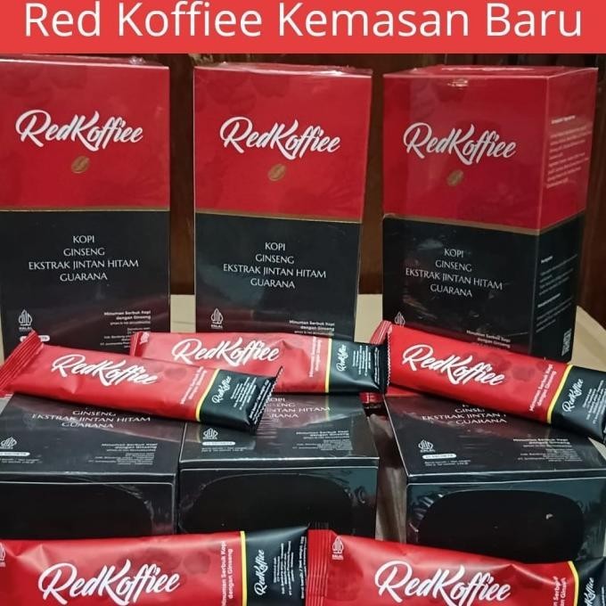 

Red Koffiee Kopi Herbal 1 box isi 10 sachet Original BPOM