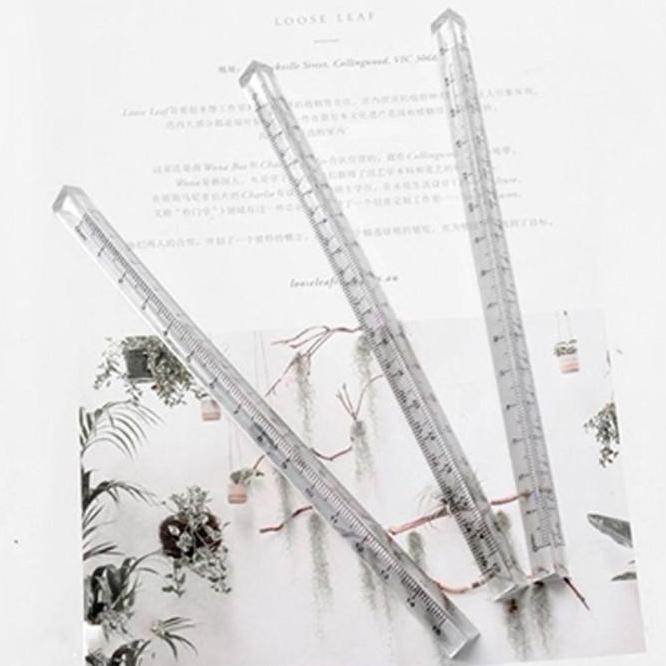 

[(Gosend Bisa) | #Bisa Faktur#-| |#Termasuk Pajak} Fallforbeauty Penggaris Lurus Transparan Akurat Peralatan Kantor