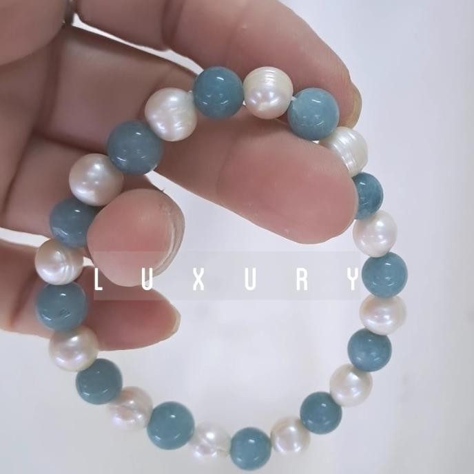 Gelang Aquamarine Pearl
