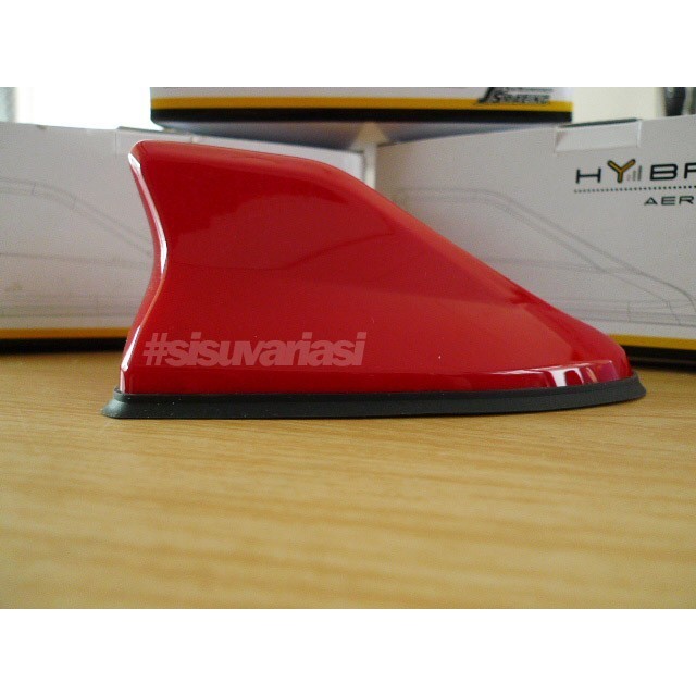 Asli Antena Sirip Hiu Js Racing Merah Premium
