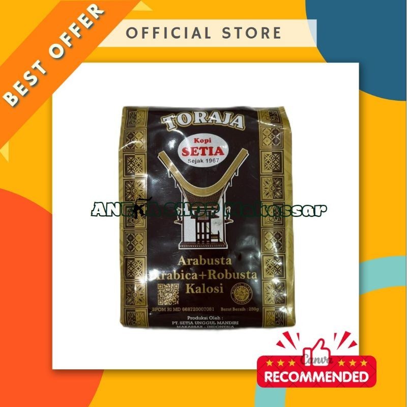 

Kopi Setia Toraja Arabusta Kalosi 250 gr / Aneka Shop Makassar
