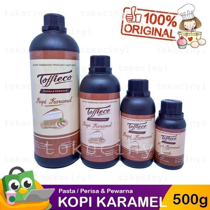 

Toffieco Pasta Perisa & Pewarna - Coffee Caramel / Kopi Karamel 500 Gr