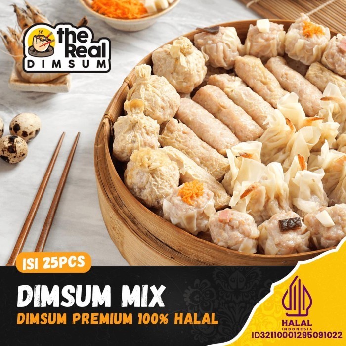 

Dimsum Halal Isi 25 ( Mix ) frozen fresh