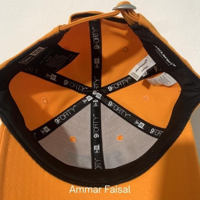 MCLAREN F1 NEW ERA CAP ORANGE 9FORTY ORIGINAL TOPI TOKOADE5
