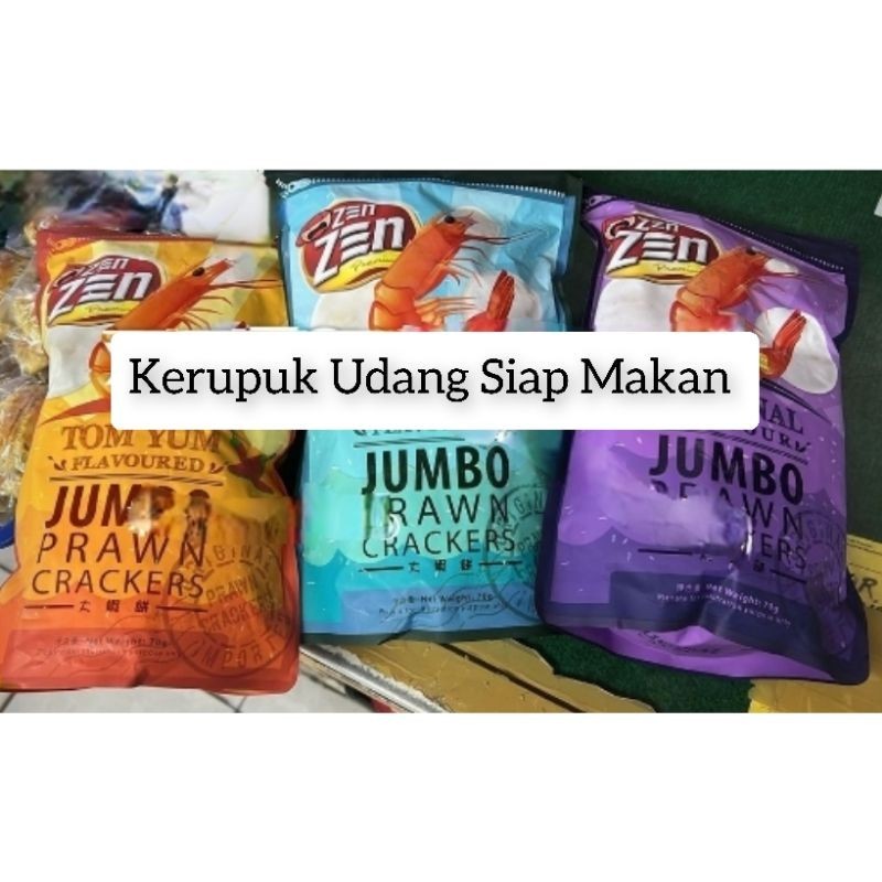 

Kerupuk Udang Siap Makan / Zen Zen Premium Jumbo Prawan Crackers / Krupuk Udang