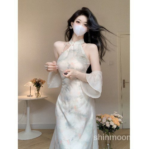 COD✅## Gaun wanita / set cheongsam / cheongsam Cina / set gaun / set gaun dua potong