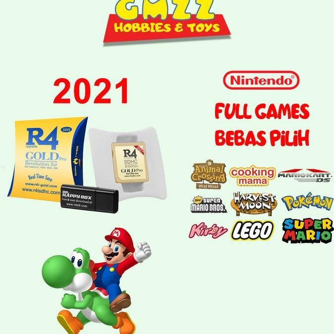 Ready R4I Sdhc Untuk Nintendo Ds Nds Lite Dsi 3Ds Full Games Original