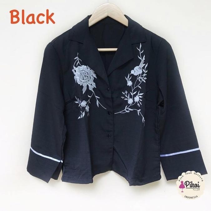 Kemeja Wanita Murah / Kemeja Piyama / Putih / Baju Kemeja Polos Kantor Limited Edition