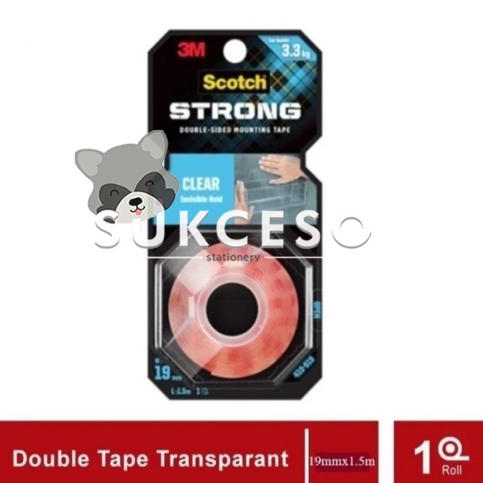 

3M Clear Mounting Tape 19Mm 410-S19 / Double Tape Perekat Clear
