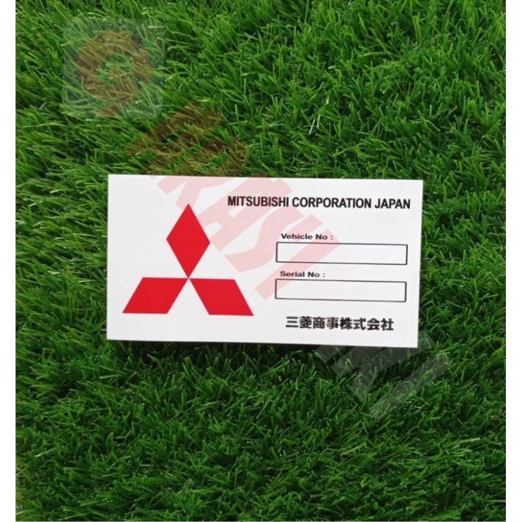 

Sticker Mitsubishi Corporation Japan Barcode Tempel Dalam Kaca