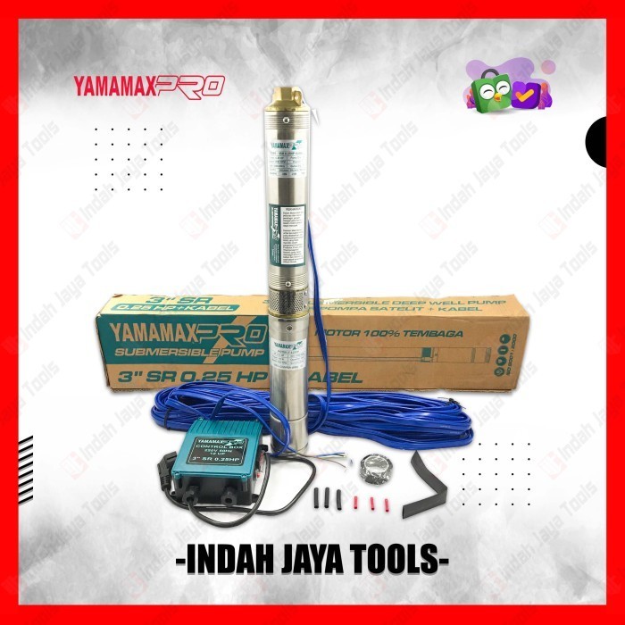 YAMAMAX PRO 3" SR POMPA SATELIT 0.25 HP SIBLE SUBMERSIBLE SUMUR BOR