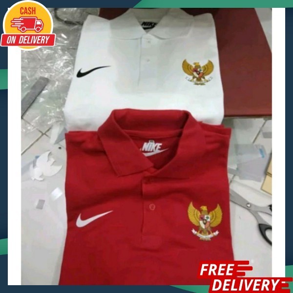 Kaos Merah Unisek Seragam Merah Putih Baju Logo Burung Garuda Kaus Kemerdekaan Baju Atasan Unisex Ka