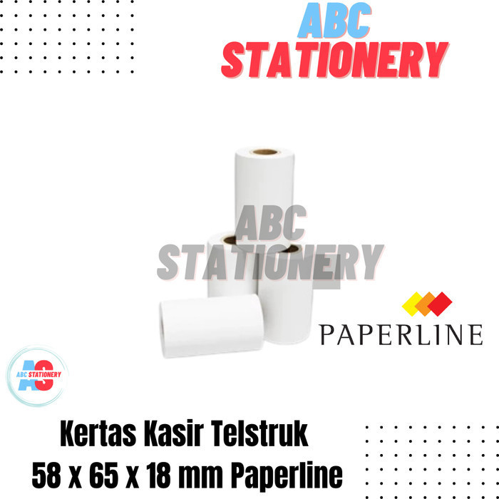 

Kertas kasir telstruk 58 x 65 x 18 mm Paperline (10 roll)