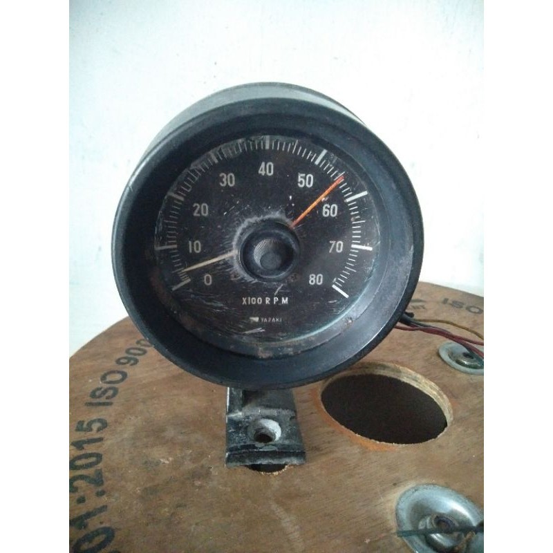 tachometer rpm vintage yazaki japan mini morris