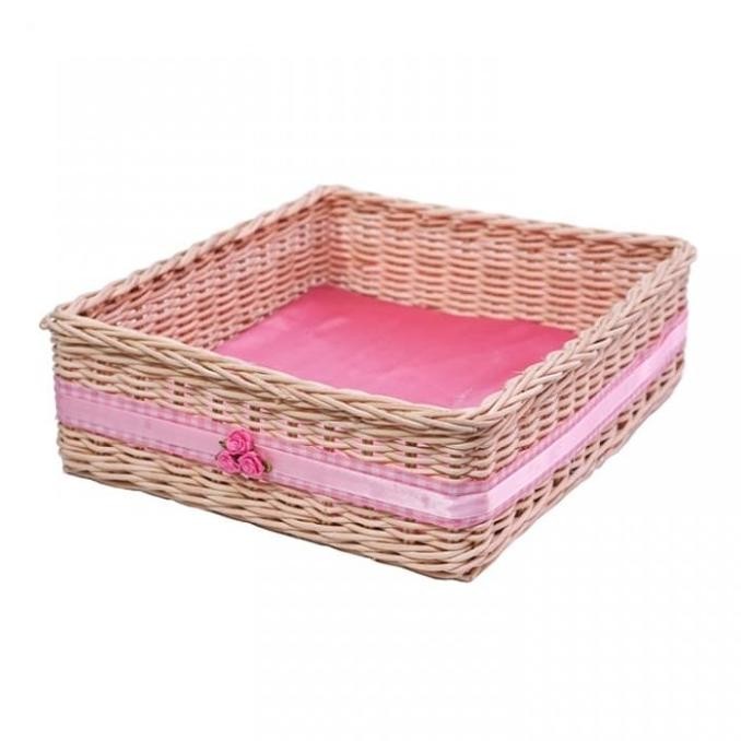

Keranjang Rotan Souvenir Seserahan + Aksesoris Pita- Kotak Hantaran Yeraya Galery