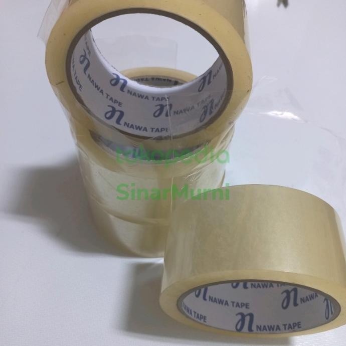 

*****] lakban bening 2 inch lakban 2inch 45mm x 90yard panjang