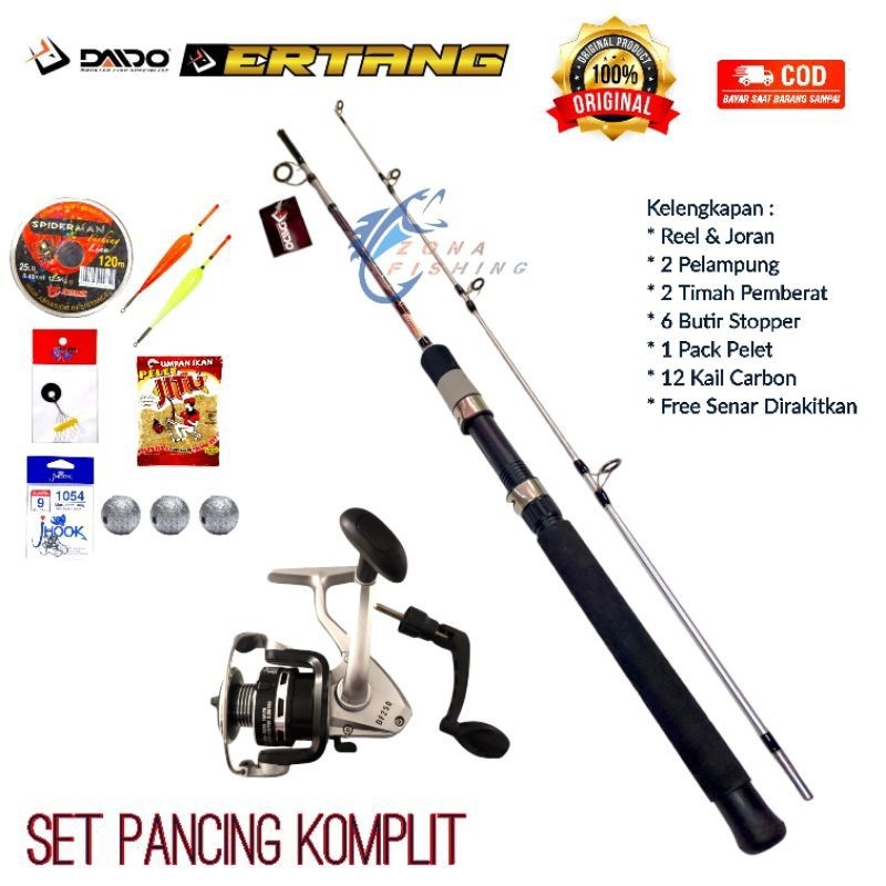 [BEST DEAL] Set Joran Daido Ertang American Style Full Eva 16Kg Pancing Komplit