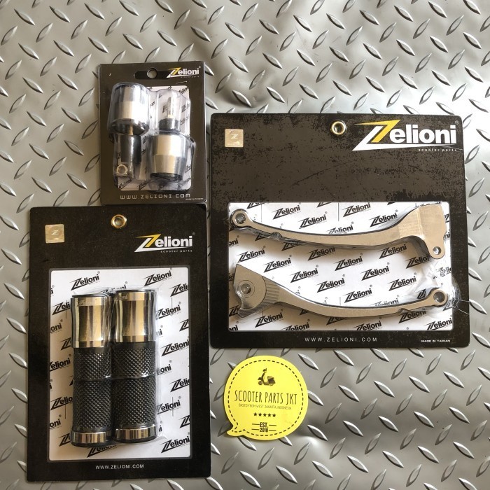 HANDGRIP ZELIONI, HANDLE ZELIONI, STABILIZER ZELIONI CHROME VESPA MURAH 