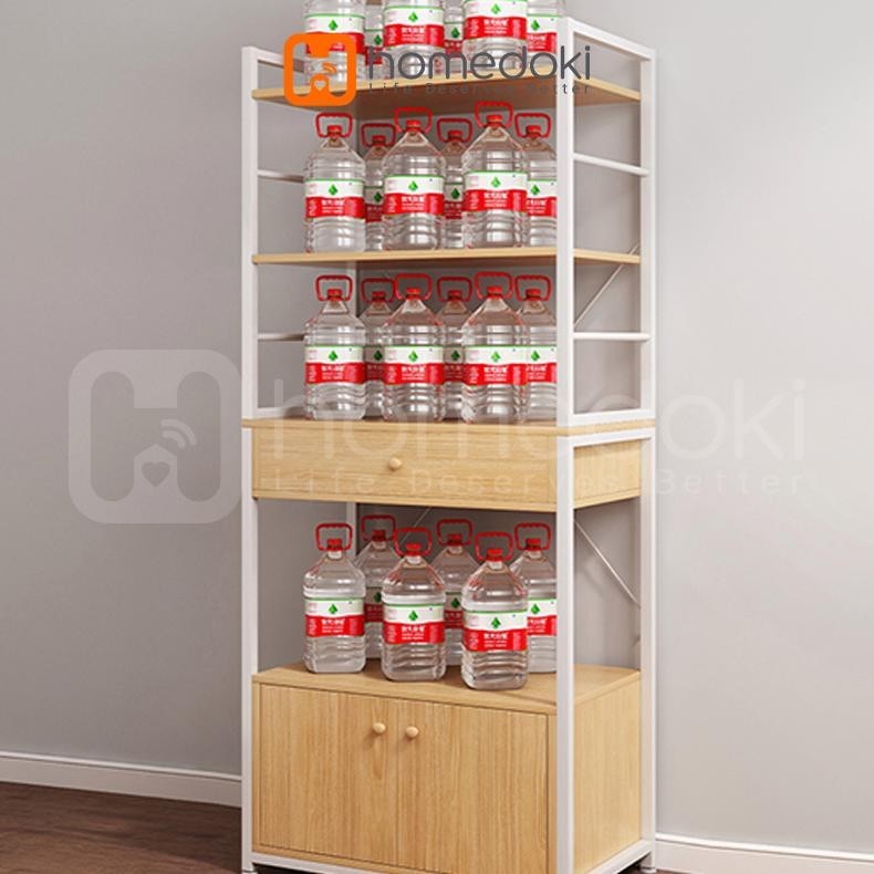 CR - Rak Dapur Microwave/Rak Dapur Minimalis/Rak Dapur Serbaguna/ Rak Oven Microwave Dengan Kabinet/
