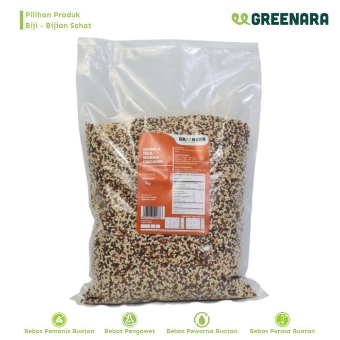 

Terlaris Quinoa Putih, Hitam Merah 1 Kg / Organic Tri Color Quinoa SALE