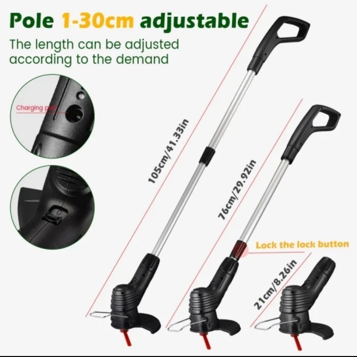 Ready Mesin Potong Rumput Batrai Cordles Mesin Potong Rumput Listrik mini