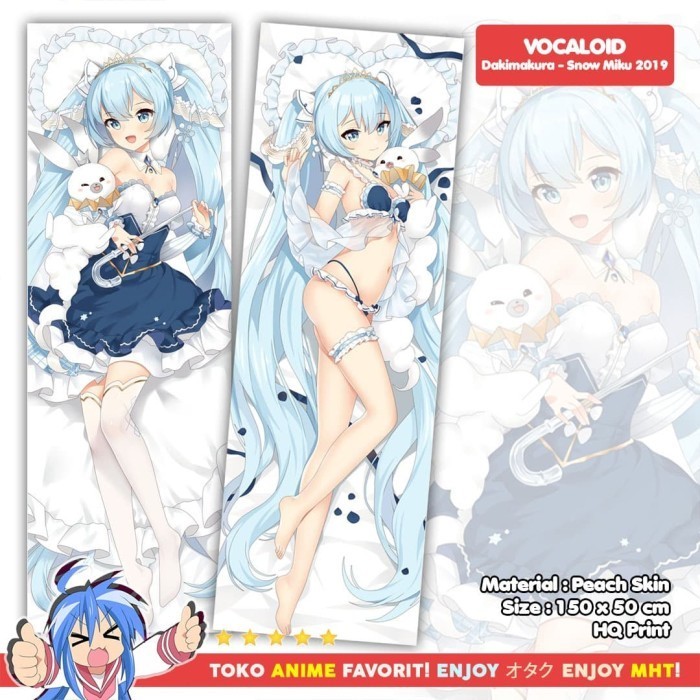 Ready Sarung Bantal Anime Dakimakura Vocaloid : Snow Miku 2019