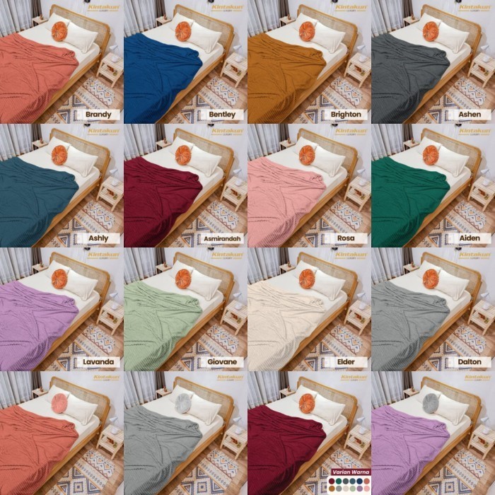 Ready Selimut Kintakun Luxury Selimut Polos Lembut & Mewah Ukuran 160x200