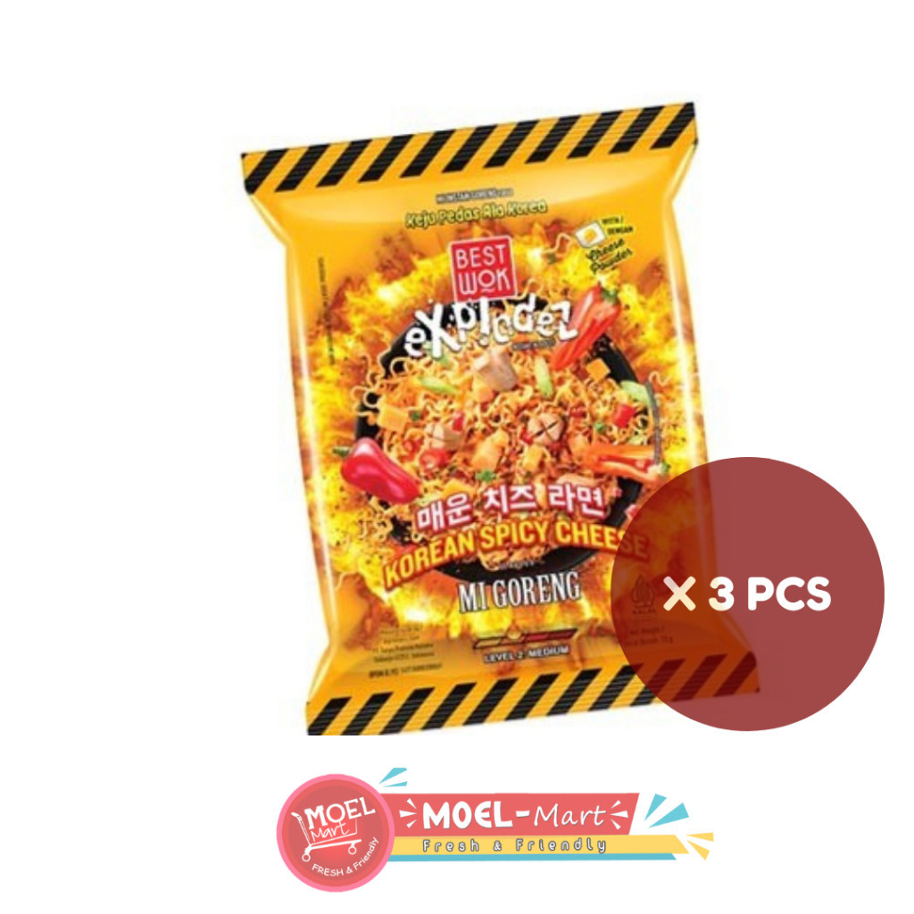 

BEST WOK MIE GORENG KOREAN SPICY CHEESE 3 PCS X 73GR