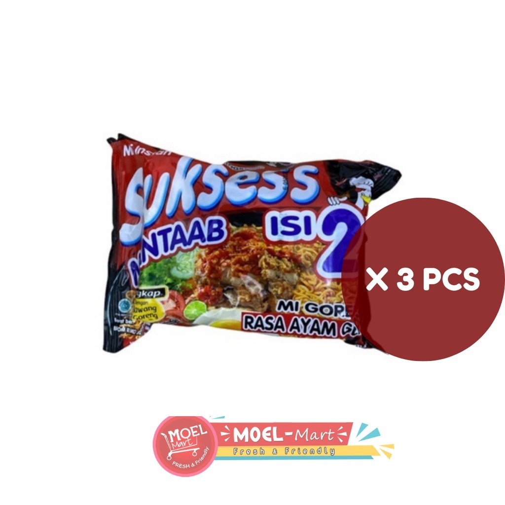 

SUKSES Mie Goreng Ayam Geprek 3pcs x 126gr