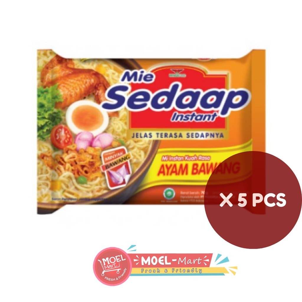 

SEDAAP Mie Ayam Bawang 5pcs x 70gr