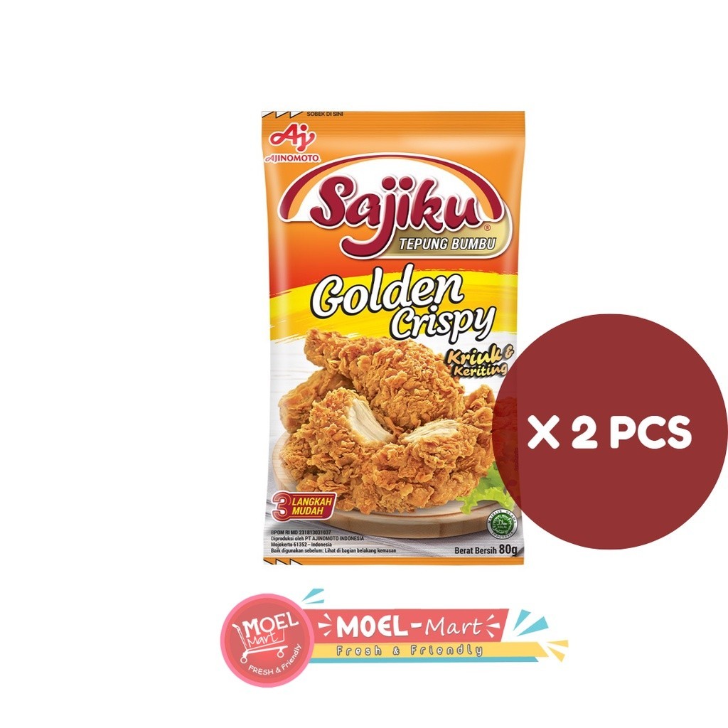 

SAJIKU Tepung Bumbu Golden Crispy 2pcs x 80gr