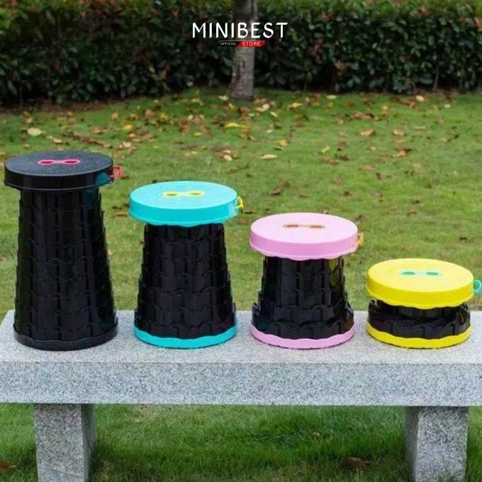 Minibest Bangku Lipat Cantik Teleskopik Portabel Kursi Berkemah